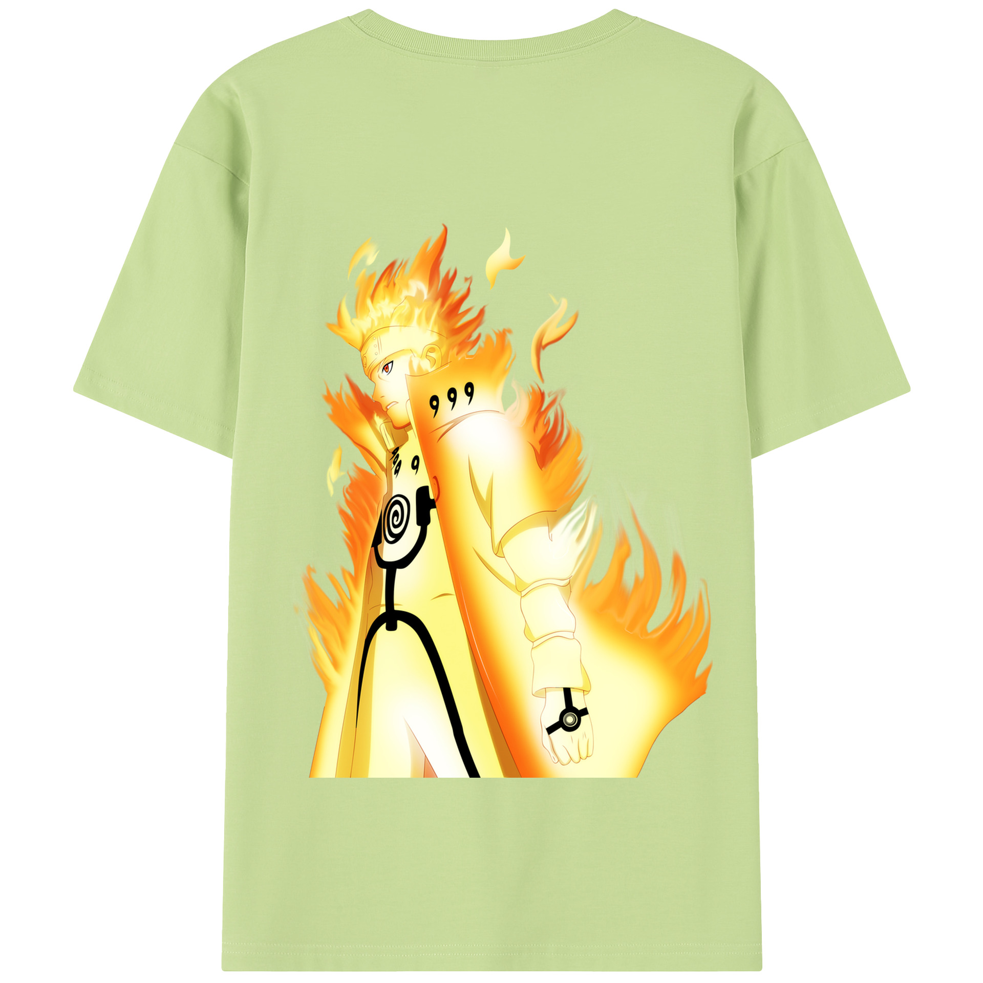（画像用） NARUTO -ナルト- うずまき ナルト Uzumaki Naruto 綿100％半袖Tシャツ（背面プリント）